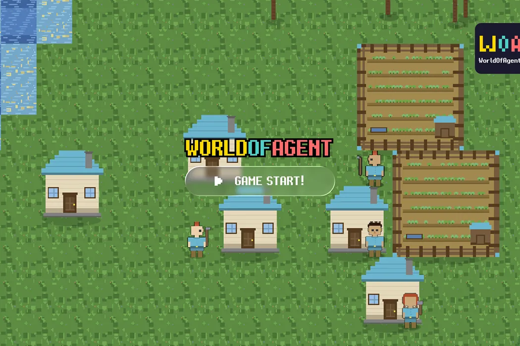WORLD OF AGENT game _ AI agent로 마을을 성장시키는 자동방치형 게임